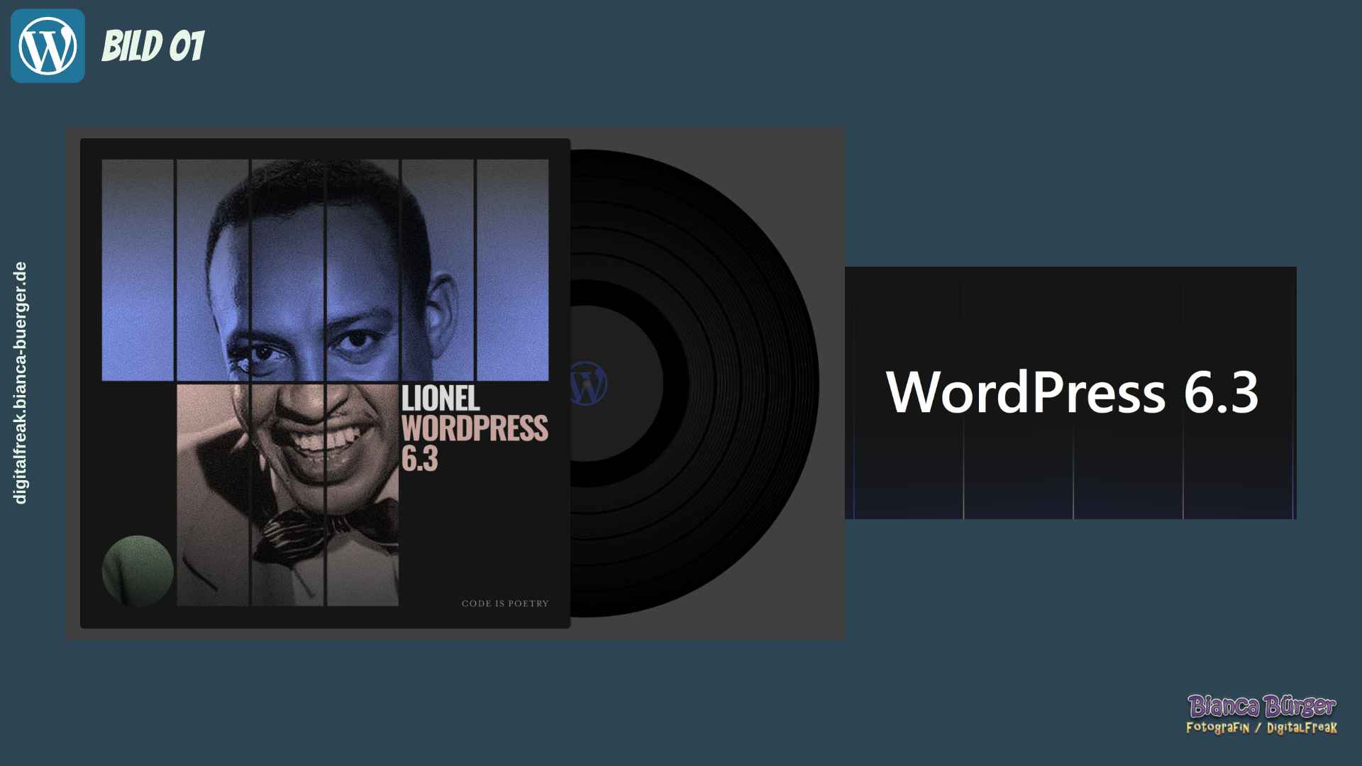 Das WordPress-Release 6.3 - Cover-Bild mit Musiker